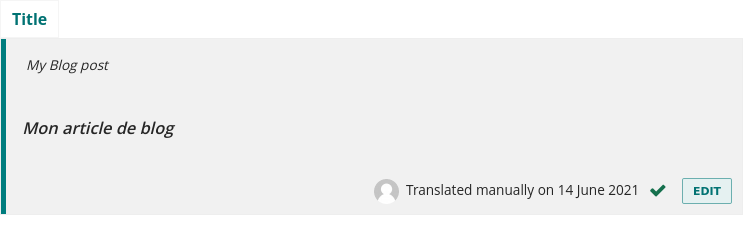 A translated string segment