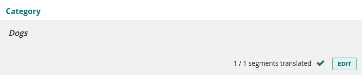 A translated blog category