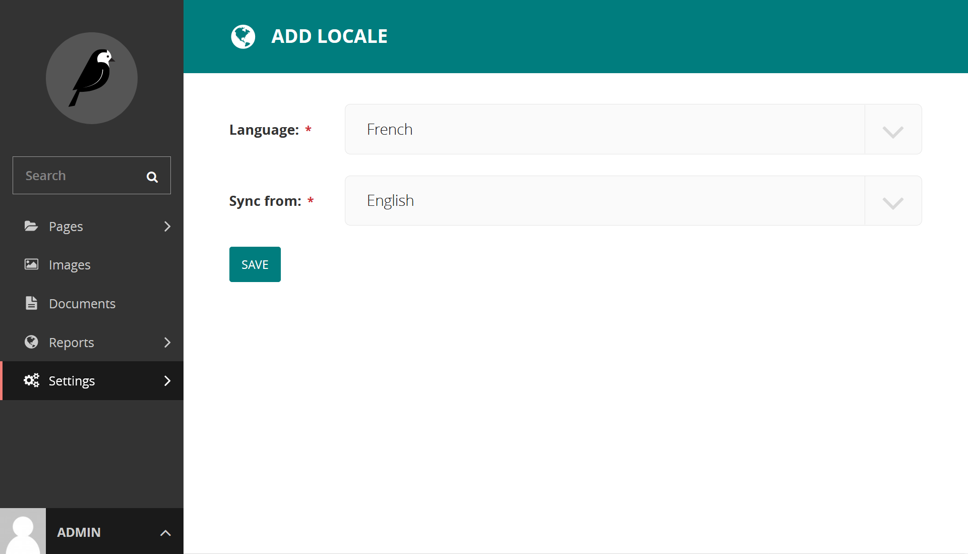 Setting up the French locale